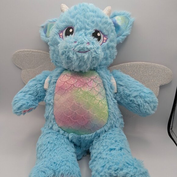 Build-A-Bear Workshop Enchanted Blue Dragon Plush Beary Fairy Friends 16" - Picture 1 of 10